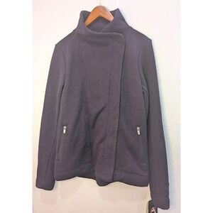 Avalanche Women's SIze L Asymmetrical Zip Fleece Jacket Verona Italian Plum NEW